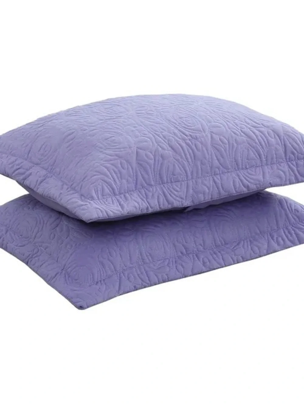 Lavender Quilted Pillow Shams - Set of 2